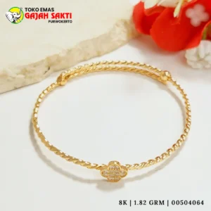 Gelang MDL BABY BUNGA UKIR AD FULL